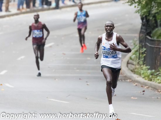 Geoffrey Kamworer sprengte im Central Park bei Kilometer 40 die Spitzengruppe