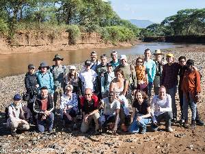 Unsere Reisegruppa am Kerio River