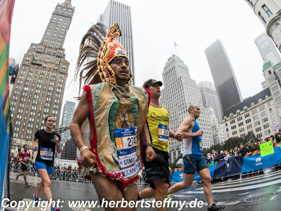 Mexikanischer Indianer in Manhattan
